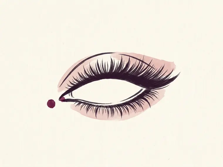 Dramatic lash style illustration