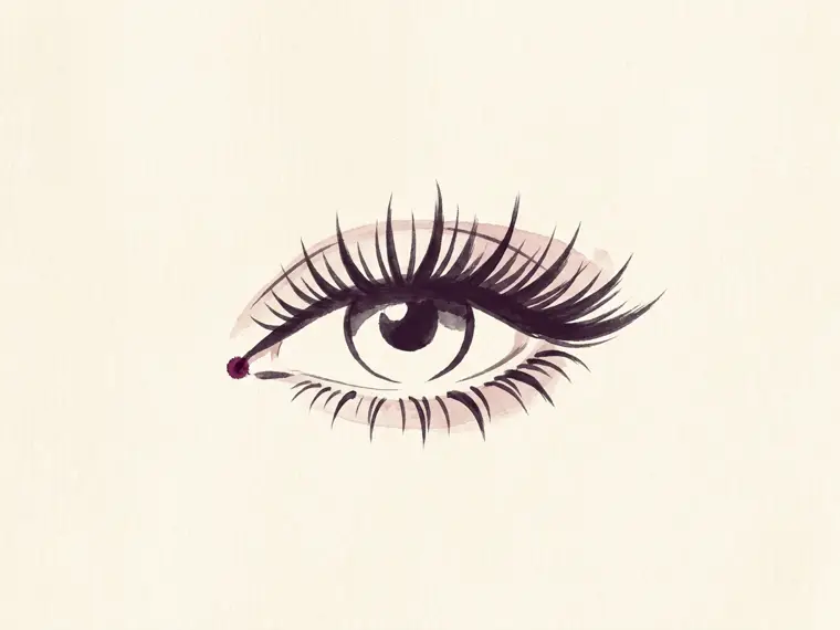 Wispy lash style illustration